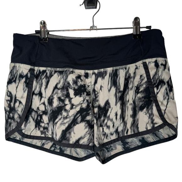 Lululemon Run‎ Times Short 4-Way Stretch Granite Black Mojave Tan 6 - Picture 4 of 10